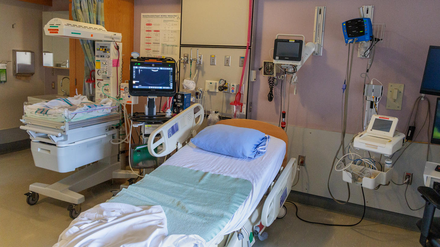 Maternity bed at St Pauls Hospital