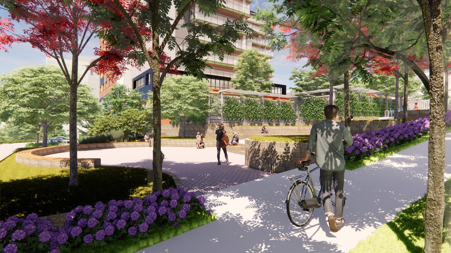 A rendering of the new St. Vincent's Heather project