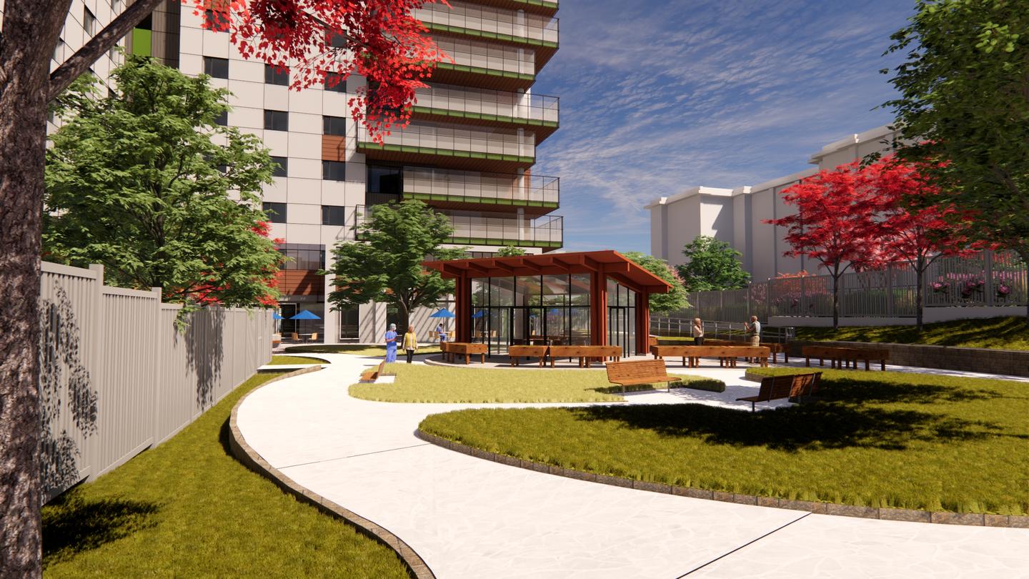 A rendering of the new St. Vincent's Heather project