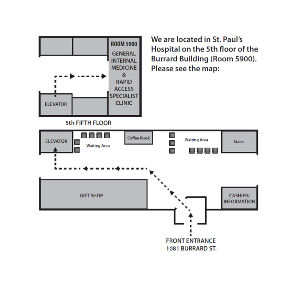 Vascular Clinic Map